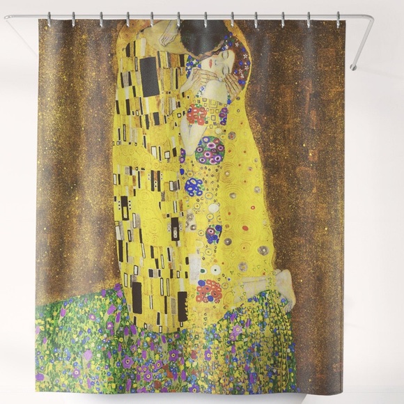 Gustav Klimt "The Kiss" Shower Curtain Art Bath Decor Bathroom Curtain. - Picture 1 of 2